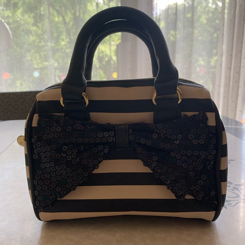Betsey Johnson Sequin Bow Handbag
